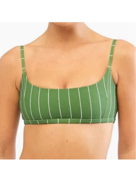 WEWOREWHAT Other - WEWOREWHAT | Green/White Pinstripe Cami Bra Top | Size Small